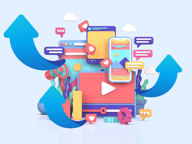 YouTubeとインスタの相乗効果のイラスト